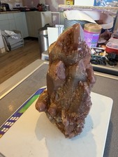 Large Hematoid Quartz Druzy Cluster Red Morrrocan Quartz Natural Specimen