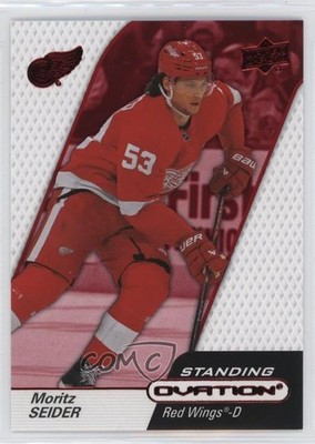 2023-24 Upper Deck Ovation Standing Ovation Red 52/100 Moritz Seider #55 1kx2