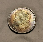 1881-O Morgan Silver Dollar $1 UNC Beautiful Toning Toned Toner