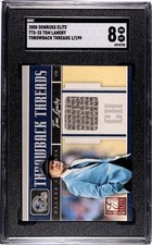 2008 DONRUSS ELITE THROWBACK THREADS TOM LANDRY Graded SGC 8 NM-MT Number  1/199
