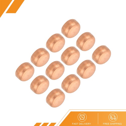 12Pack 1/4" ID Copper Pipe End Cap Copper Fitting Cap Sweat Plug Connection