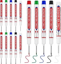 15 PCS Long Head Deep Hole Marker Pens,20mm Long Nib Marker, Longs Nose Markers,