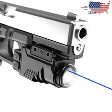700 Lumen Pistol Flashlight Laser Combo Blue Laser Beam Sight Handgun Light 
