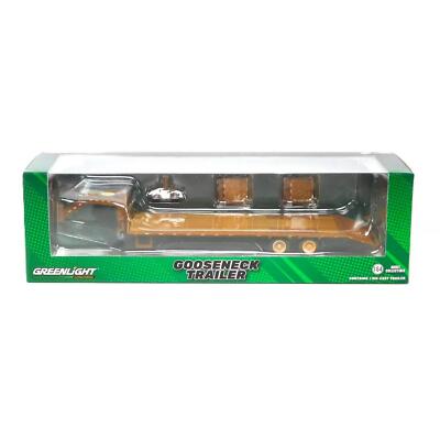 Gooseneck Trailer Weathered Hobby Exclusive 1:64 Diecast Model Greenlight 30522