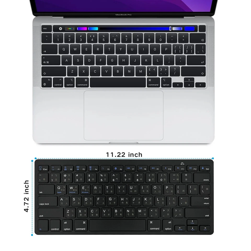 Traditional Chinese Language Ultra-Thin Wireless Keyboard for PC & Tablet - Image 2 of 4