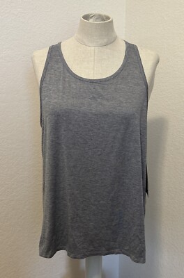 NWT Avia Women's MED 8-10 Activewear gray Tank Top racerback NEW 1778