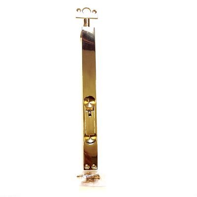 10 x schwere Bündigschraube Hebelschieberschraube massiv Messing poliert -8''/203 x19mm