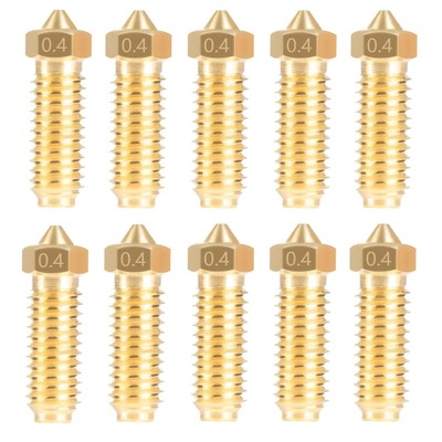 10PCS Brass Nozzles for Anycubic Kobra 3, 3D Printer Parts 10PCS 0.4mm High S...