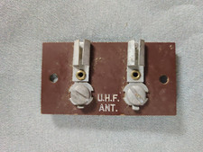 NOS Radio/TV Vintage Bakelite Terminal Board Labeled UHF (Qty discounts)