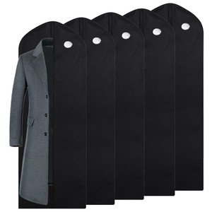 5 Pack Hanging Garment Bag Suit Dress Storage Cover 60" Clothes Coat Protector