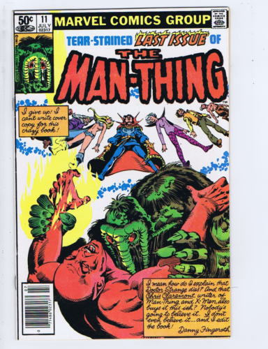 Man-Thing #11 Marvel 1981 Hell's Gate ! LAST ISSUE, DOCTOR STRANGE - Picture 1 of 2
