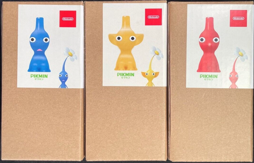 PIKMIN Flower Vase set of 3 Red & Blue & Yellow / Nintendo