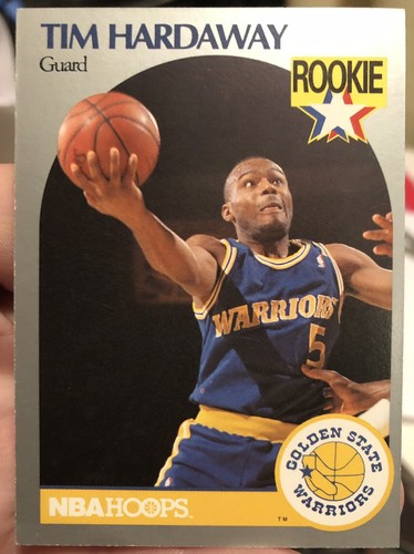 1990 91 NBA Hoops Tim Hardaway Rookie Card RC Warriors 113 EBay