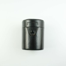 Canon C - Vintage Black Leather Hard Lens Case - 2.5" ID x 2.75" Interior Hight