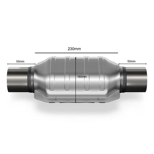 200 cell sport catalytic converter metal connection ø57mm 2.25" up to 4000cm³ Euro 3/4