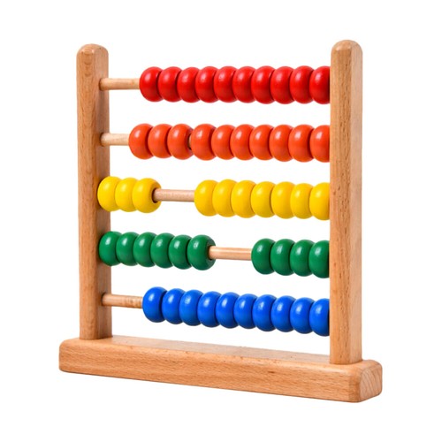 Math Counters for Kids Abacus Rack Teaching School Supplies Toys Baby ...