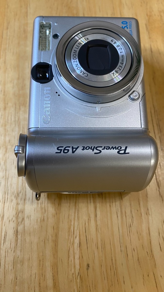 Canon PowerShot A95 5.0MP 3X zoom w/memory card and cord - for