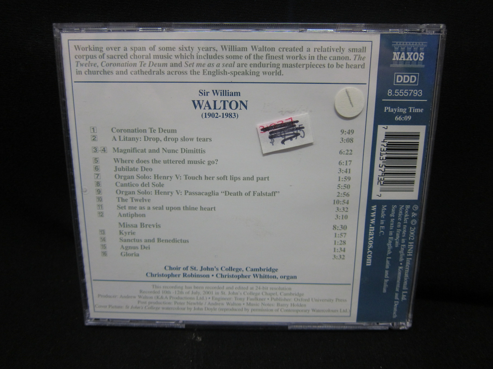Walton Choral Music NEAR MINT! eBay Australia
