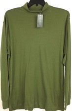 Cremieux Signature Shirt New Men's Large 100 Cotton Green MSRP: 65.00