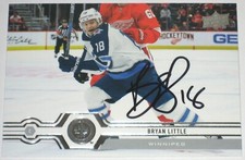 BRYAN LITTLE SIGNED 19-20 UPPER DECK WINNIPEG JETS CARD AUTOGRAPH AUTO!!