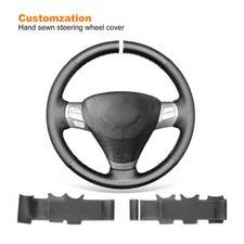 Hand Stitching DIY PU Carbon Fiber Steering Wheel Cover for Toyota Solara Venza