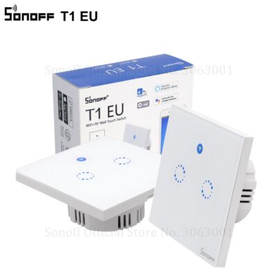 Sonoff T1 EU Smart Wifi interrupteur tactile mural 1 Gang 2 Gang