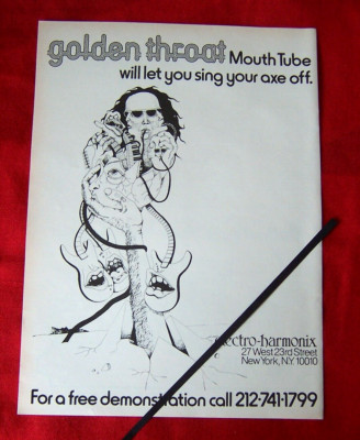 ELECTRO HARMONIX EFFEKTGERÄT GOLDEN THROAT 1977 ORIGINAL VINTAGE ANZEIGE