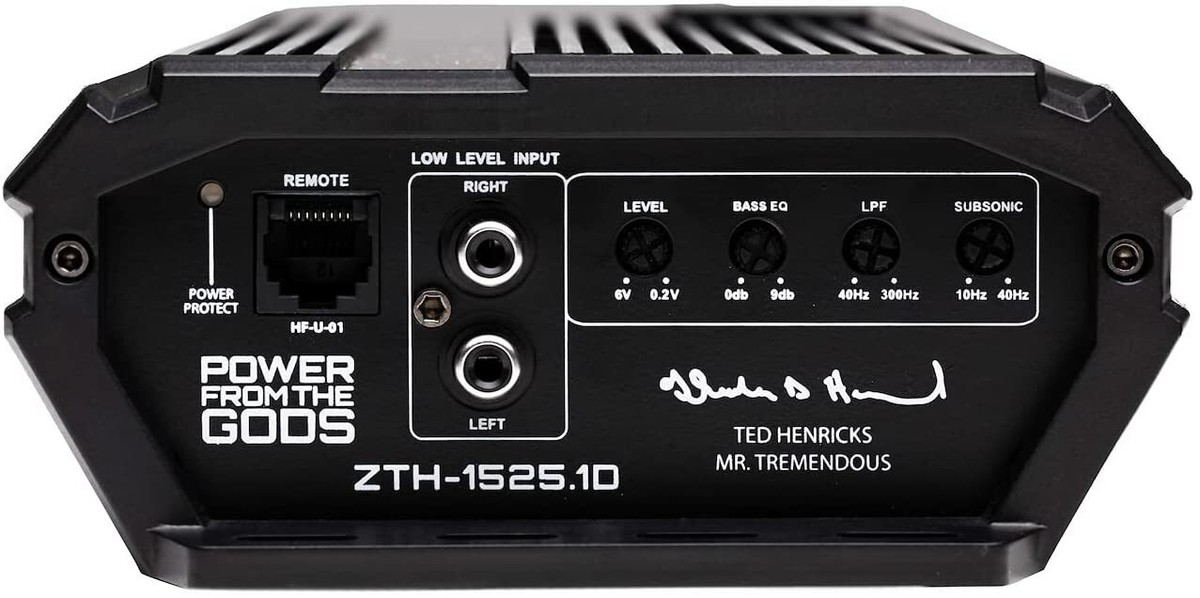 Hifonics ZTH-1525.1D 1500W Zeus Theta Compact Mono Channel Car