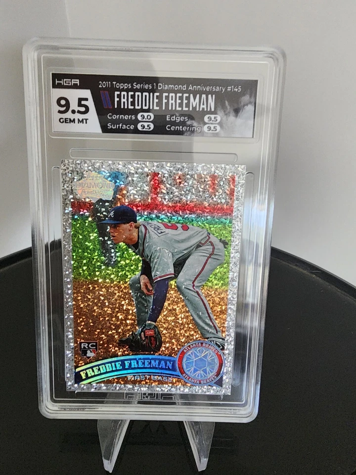 2011 Topps Diamond Anniversary Freddie Freeman HGA 9.5 Rookie #145 - Image 2 of 3