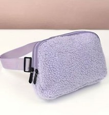 Purple women waist fanny pack belt bag travel
