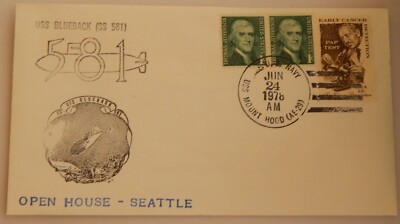 USS Blueback (SS 581) June 24 1978 Seattle Washington USS Mount