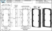 Fractal Torrent Compact Radiator Adapter, (2) 180mm Fan Pattern X 360 Radiator