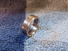 2008 Handcrafted A. J ackson 1 Dollar Coin Ring Size 9