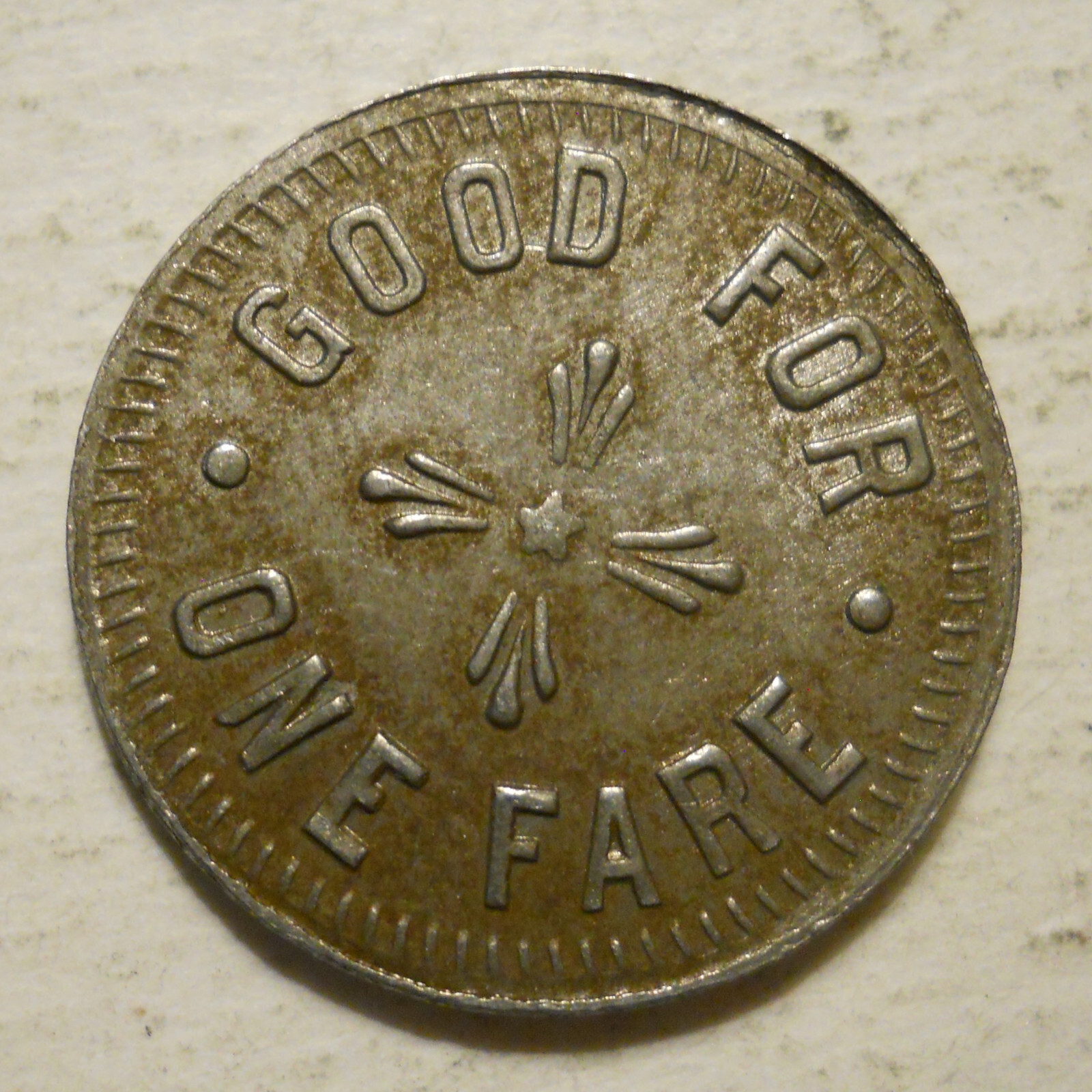 Braddock - North Braddock (Pennsylvania) transit token - PA105B