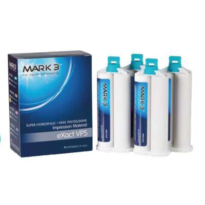MARK3 eXact VPS Impression Material - Medium Body - Fast Set, 4 x 50 ml