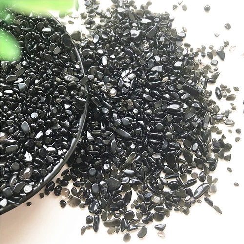 Black Obsidian Crystal Chips BULK 100g-1kg A Grade Natural Gemstone Mini Crystal - Picture 9 of 12