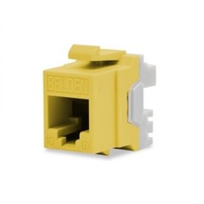 Belden AX104154 10GX Category 6A RJ45 KeyConnect Style Yellow Modular Jack