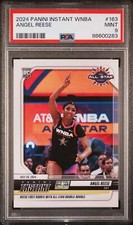 Graded 2024 Panini Instant WNBA Angel Reese #163 Rookie RC Basketball Card PSA 9