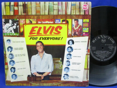LP ELVIS PRESLEY - FOR EVERYONE / GERMAN EXPORT BLACK RCA-VICTOR SVAS-1011