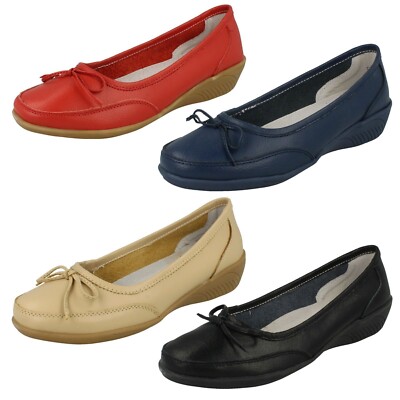 Damen Eaze Flache Schleife Vamp Lässige Slip-Ons - Ballerina
