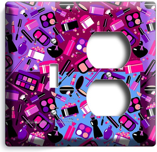 BEAUTY FASHION COSMETICS MAKEUP LIPSTICK MASCARA WALL PLATES WOMAN BOUDOIR DECOR - 第 26/34 張圖片