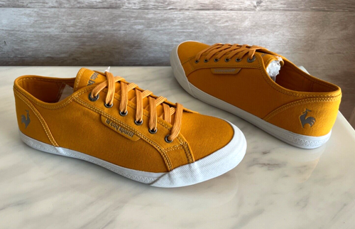 Le Coq Sportif Deauville Mesh Yellow Men's LifeStyle Sneakers 42 Retro Shoes US9 - 第 5/11 張圖片