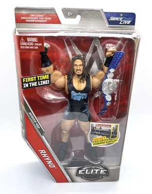 WWE Elite Rhyno Series 50 Wrestling Figure ECW First Time in Line Rhino