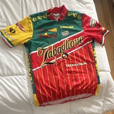 Vintage Pearl Izumi Cycling Jersey Shirt Size XL Zabaglione 3/4 Zip USA Made