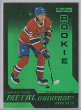 Owen Beck 2023-24 Metal Universe Retro Rookie Precious Metal Gems Green #/10