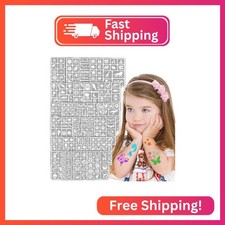 Yazhiji 390 PCS Temporary Tattoo Stencils, Face and Body Paint Stencils Kit, Gir