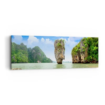 Cuadro Sobre Lienzo 90x30cm Cuadros Pared Piedra Playa Paisaje Wall Art Prints - Imagen 1 de 4