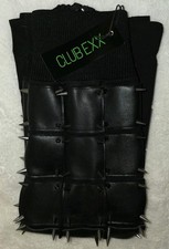 NEW Dolls Kill Club Exx Dance Beats Spiked Armor Boot Covers SOLD OUT Leg Rave