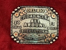 Rodeo  2025  All Around X-TREME Champion Trophy Buckle  International  Rare  W10