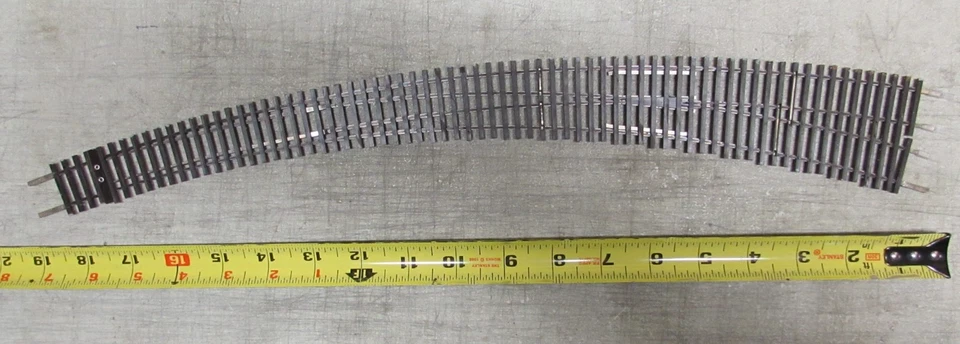 SHINOHARA NICKLE/SILVER LH CURVED SWITCH TURNOUT CODE 83 HO SCALE (LOT 289) - Image 2 of 2